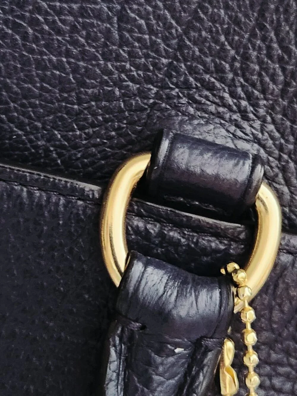 Like New Coach Mercer Midnight/ Blue Leather Shoulder Bag Tote Purse